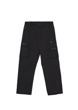 Cropp - Czarne spodnie cargo ADU.LTD - czarny ze sklepu Cropp w kategorii Spodnie męskie - zdjęcie 166212851