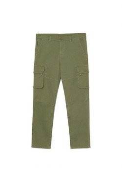 Cropp - Zielone spodnie cargo - zielony ze sklepu Cropp w kategorii Spodnie męskie - zdjęcie 166212872
