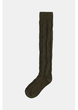CAMANO Skarpetki długie z wełną - Oliwkowy ciemny - Kobieta - 35/38 EUR(35-38) ze sklepu Halfprice w kategorii Skarpetki damskie - zdjęcie 166215142