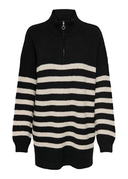 ONLY Sweter &quot;Alfrida&quot; w kolorze beżowo-czarnym ze sklepu Limango Polska w kategorii Swetry damskie - zdjęcie 166215461