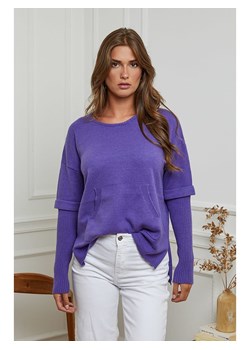 Joséfine Sweter &quot;Elit&quot; w kolorze fioletowym ze sklepu Limango Polska w kategorii Swetry damskie - zdjęcie 166215551
