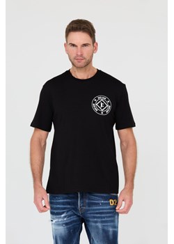 JUST CAVALLI Czarny t-shirt Fiche, Wybierz rozmiar XXL ze sklepu outfit.pl w kategorii T-shirty męskie - zdjęcie 166215864