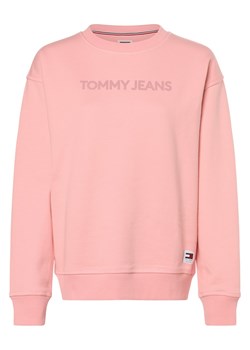 Tommy Jeans Damska bluza nierozpinana Kobiety Bawełna różowy jednolity ze sklepu vangraaf w kategorii Bluzy damskie - zdjęcie 166217690