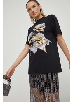 Stine Goya t-shirt bawełniany damski kolor czarny ze sklepu ANSWEAR.com w kategorii Bluzki damskie - zdjęcie 166218274