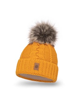 Ciepła czapka damska ze sklepu JK-Collection w kategorii Czapki zimowe damskie - zdjęcie 166224340