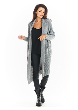 Awama Kardigan w kolorze szarym ze sklepu Limango Polska w kategorii Swetry damskie - zdjęcie 166225001