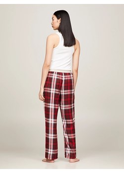 Spodnie flanelowe damskie Tommy Hilfiger czerwone UW0UW03960 ze sklepu piubiu_pl w kategorii Piżamy damskie - zdjęcie 166231003