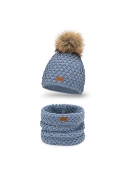 Zimowy komplet damski, czapka i komin ze sklepu JK-Collection w kategorii Komplety czapka i szalik damskie - zdjęcie 166233124
