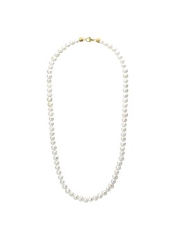 Męski perłowy naszyjnik perły hodowane z pozłacanym zapięciem unisex ze sklepu manoki.pl w kategorii Naszyjniki męskie - zdjęcie 166235643