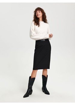 Sinsay - Spódnica midi z paskiem - czarny ze sklepu Sinsay w kategorii Spódnice - zdjęcie 166238240