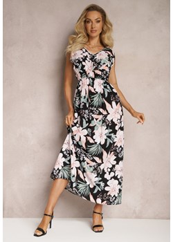 Czarno-Różowa Sukienka Anethe ze sklepu Renee odzież w kategorii Sukienki - zdjęcie 166243671