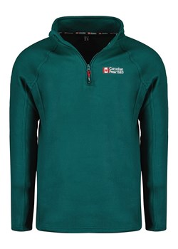 Canadian Peak Kurtka polarowa &quot;Tugeak&quot; w kolorze ciemnozielonym ze sklepu Limango Polska w kategorii Bluzy męskie - zdjęcie 166247723