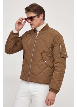BOSS kurtka męska kolor brązowy przejściowa ze sklepu ANSWEAR.com w kategorii Kurtki męskie - zdjęcie 166249783