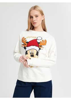 Sinsay - Bluza świąteczna Disney - kremowy ze sklepu Sinsay w kategorii Bluzy damskie - zdjęcie 166258080