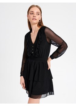 Sinsay - Sukienka z falbaną - czarny ze sklepu Sinsay w kategorii Sukienki - zdjęcie 166258143