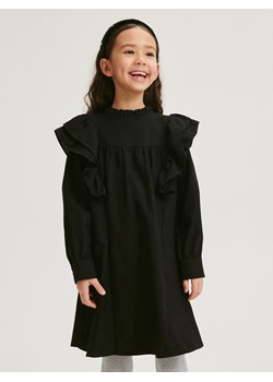 Reserved - Sukienka z falbanami - czarny ze sklepu Reserved w kategorii Sukienki dziewczęce - zdjęcie 166258841