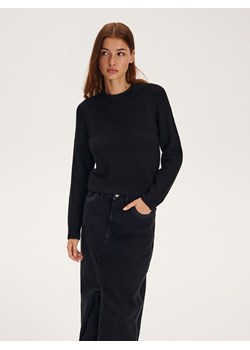 Reserved - Gładki sweter - czarny ze sklepu Reserved w kategorii Swetry damskie - zdjęcie 166260032