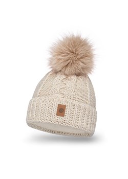 Ciepła czapka damska z polarem ze sklepu JK-Collection w kategorii Czapki zimowe damskie - zdjęcie 166263490