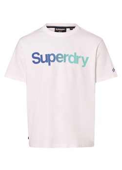 Superdry T-shirt męski Mężczyźni Bawełna biały nadruk ze sklepu vangraaf w kategorii T-shirty męskie - zdjęcie 166265563
