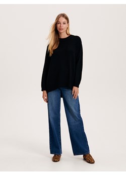 Reserved - Gładki sweter - czarny ze sklepu Reserved w kategorii Swetry damskie - zdjęcie 166265791