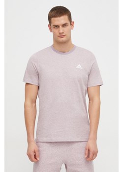 adidas t-shirt bawełniany męski kolor fioletowy melanżowy IR5319 ze sklepu ANSWEAR.com w kategorii T-shirty męskie - zdjęcie 166267544