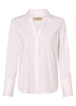 MOS MOSH Bluzka damska Kobiety biały jednolity ze sklepu vangraaf w kategorii Koszule damskie - zdjęcie 166270994