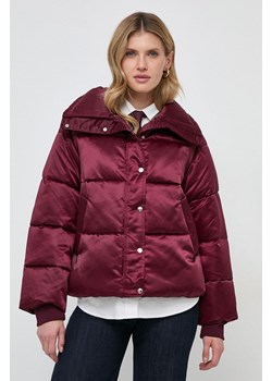 BOSS kurtka damska kolor bordowy zimowa ze sklepu ANSWEAR.com w kategorii Kurtki damskie - zdjęcie 166271922