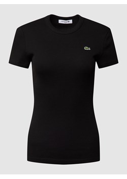 T-shirt z prążkowaną fakturą ze sklepu Peek&Cloppenburg  w kategorii Bluzki damskie - zdjęcie 166275840