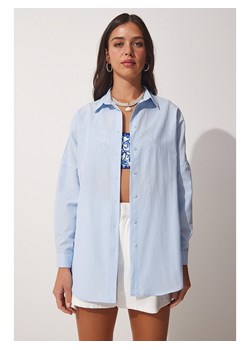 Happiness Istanbul Bluzka w kolorze błękitnym ze sklepu Limango Polska w kategorii Koszule damskie - zdjęcie 166278940