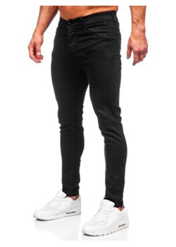 Czarne spodnie jeansowe męskie regular fit Denley 6097 ze sklepu Denley w kategorii Jeansy męskie - zdjęcie 166279262