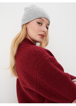 Mohito - Dzianinowa szara czapka - szary ze sklepu Mohito w kategorii Czapki zimowe damskie - zdjęcie 166279702