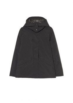 Cropp - Gruba czarna kurtka z kapturem - czarny ze sklepu Cropp w kategorii Kurtki damskie - zdjęcie 166279881