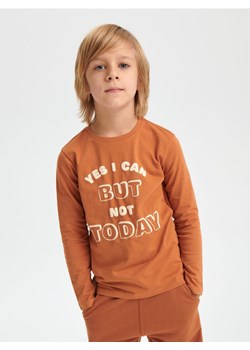 Sinsay - Koszulka z nadrukiem - brązowy ze sklepu Sinsay w kategorii T-shirty chłopięce - zdjęcie 166280774