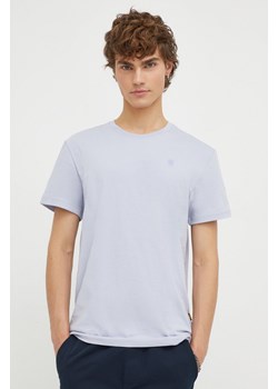 G-Star Raw t-shirt bawełniany kolor fioletowy ze sklepu ANSWEAR.com w kategorii T-shirty męskie - zdjęcie 166281143