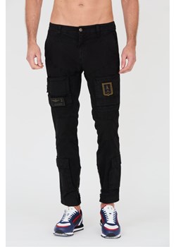 AERONAUTICA MILITARE Czarne bojówki Anti-G Trousers, Wybierz rozmiar 52 ze sklepu outfit.pl w kategorii Spodnie męskie - zdjęcie 166281891