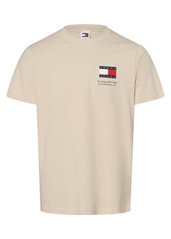 Tommy Jeans T-shirt męski Mężczyźni Bawełna beżowy jednolity ze sklepu vangraaf w kategorii T-shirty męskie - zdjęcie 166285891