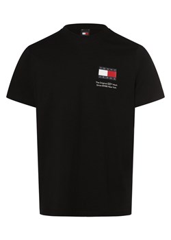 Tommy Jeans T-shirt męski Mężczyźni Bawełna czarny jednolity ze sklepu vangraaf w kategorii T-shirty męskie - zdjęcie 166285892