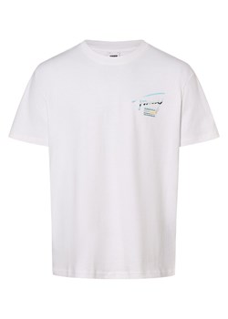 Tommy Jeans T-shirt męski Mężczyźni Bawełna biały nadruk ze sklepu vangraaf w kategorii T-shirty męskie - zdjęcie 166285893