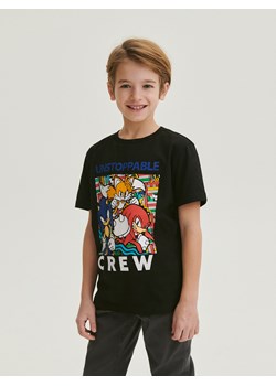 Reserved - T-shirt oversize Sonic - czarny ze sklepu Reserved w kategorii T-shirty chłopięce - zdjęcie 166288650