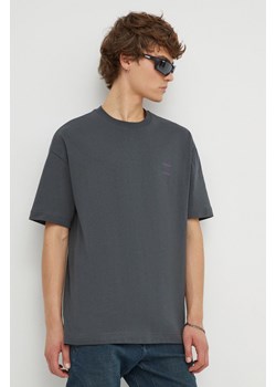 Samsoe Samsoe t-shirt bawełniany JOEL męski kolor szary gładki M22300126 ze sklepu ANSWEAR.com w kategorii T-shirty męskie - zdjęcie 166290744