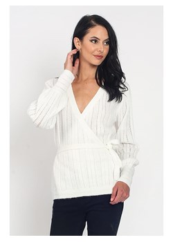 ASSUILI Sweter w kolorze białym ze sklepu Limango Polska w kategorii Swetry damskie - zdjęcie 166292230