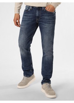 Pepe Jeans Jeansy Mężczyźni Regular Fit Bawełna medium stone jednolity ze sklepu vangraaf w kategorii Jeansy męskie - zdjęcie 166295282