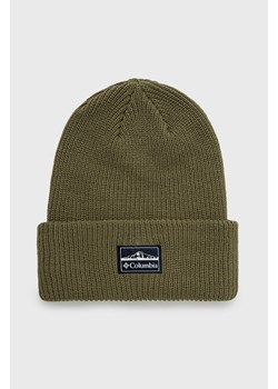 Columbia czapka Lost Lager II Beanie kolor zielony 1975921 ze sklepu PRM w kategorii Czapki zimowe damskie - zdjęcie 166297241