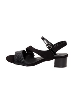 Czarne sandały damskie naObcasie Jezzi Sa177-5 ze sklepu suzana.pl w kategorii Sandały damskie - zdjęcie 166300440