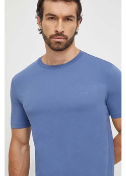 BOSS t-shirt bawełniany kolor fioletowy 50468347 ze sklepu ANSWEAR.com w kategorii T-shirty męskie - zdjęcie 166314140