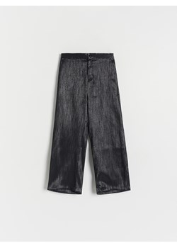 Reserved - Spodnie z wiskozą - czarny ze sklepu Reserved w kategorii Spodnie dziewczęce - zdjęcie 166314573