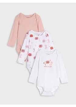 Sinsay - Body 3 pack - różowy ze sklepu Sinsay w kategorii Body niemowlęce - zdjęcie 166316052