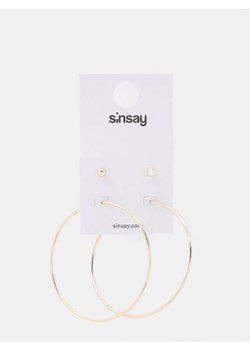 Sinsay - Kolczyki 2 pack - złoty ze sklepu Sinsay w kategorii Kolczyki - zdjęcie 166316181