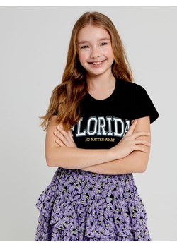 Sinsay - Koszulka z nadrukiem - czarny ze sklepu Sinsay w kategorii Bluzki dziewczęce - zdjęcie 166316253