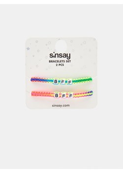 Sinsay - Bransoletki 2 pack - wielobarwny ze sklepu Sinsay w kategorii Ozdoby do włosów dziewczęce - zdjęcie 166316294